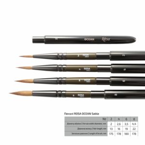 Соболь круглий TRAVEL BRUSH OCEAN 168 к.р. пензель ROSA