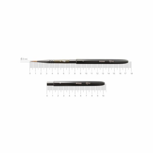 Соболь круглий TRAVEL BRUSH OCEAN 168 к.р. пензель ROSA