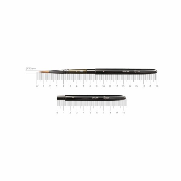 Соболь круглий TRAVEL BRUSH OCEAN 168 к.р. пензель ROSA