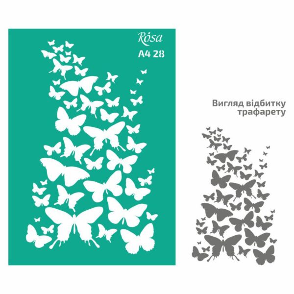 Adhesive Stencil „Tags. Frames“ 13x20 cm ROSA TALENT