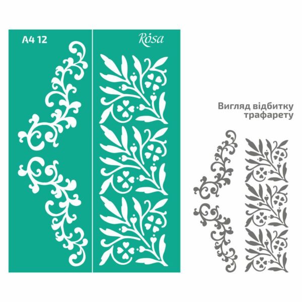 Adhesive Stencil „Tags. Frames“ 13x20 cm ROSA TALENT