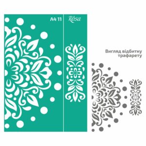 Adhesive Stencil „Floristics“ А4 ROSA TALENT