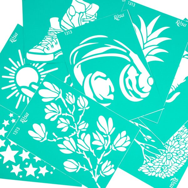 Adhesive Stencil „Floristics“ А4 ROSA TALENT