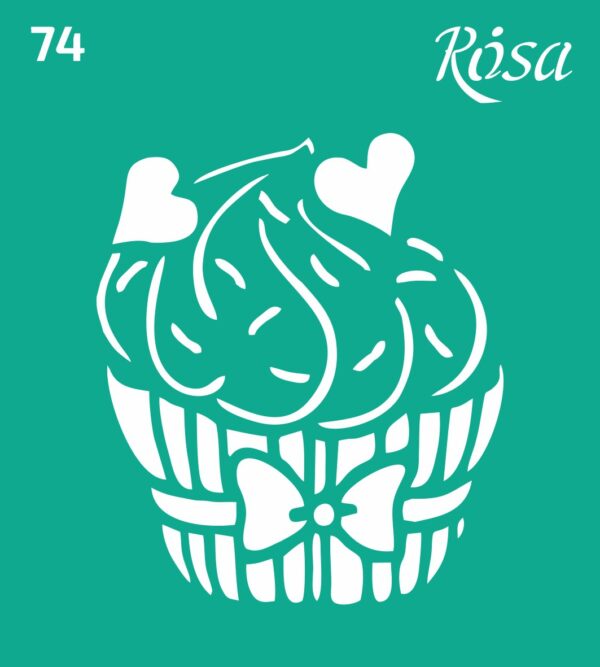 Adhesive Stencil 13x20 cm ROSA TALENT