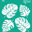 Adhesive Stencil 13x20 cm ROSA TALENT