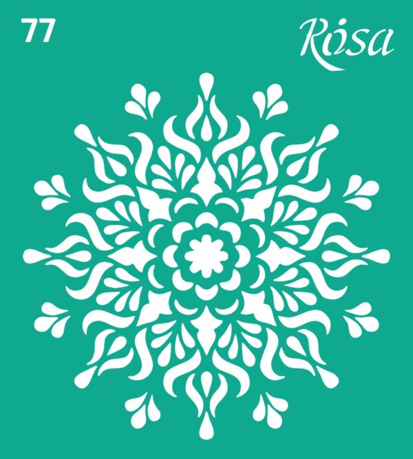 Adhesive Stencil 13x20 cm ROSA TALENT
