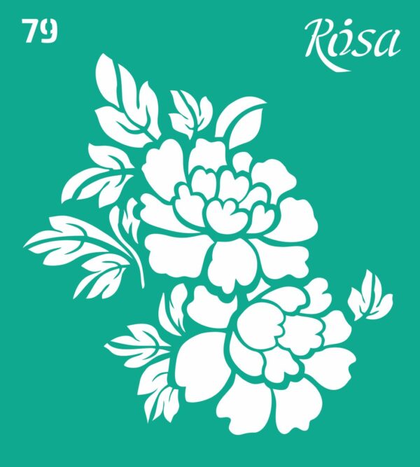 Adhesive Stencil 13x20 cm ROSA TALENT