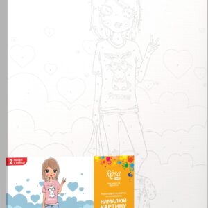 Standard Kit, painting by numbers, „ Fashion Cat“, 35х45cm, ROSA START