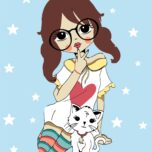 Набір-стандарт, картина за номерами, „ Fashion Cat“, 35х45см, ROSA START