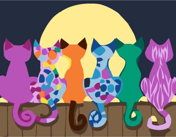 „Moonlight Night“, Standard Kit, painting by numbers, 35х45cm, ROSA START