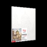 Cities, „Amsterdam, Landscape No. 2“, Canvas Panel with outline, 30х40, cotton, acrylic, ROSA START