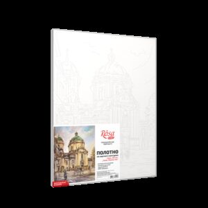 Cities, „Amsterdam, Landscape No. 2“, Canvas Panel with outline, 30х40, cotton, acrylic, ROSA START