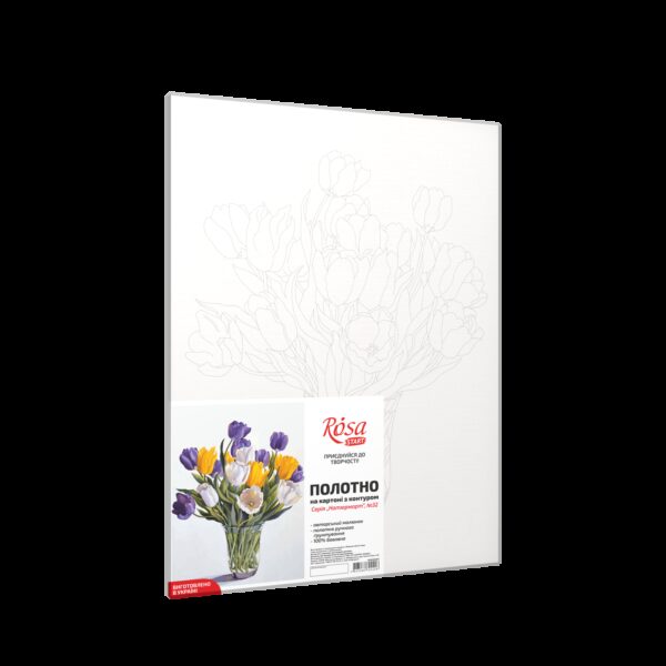 Натюрморт №32,  полотно на картоні з контуром, 30х40, бавовна, акрил, ROSA START