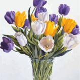 Still life №32, Canvas Panel with outline, 30х40, cotton, acrylic, ROSA START