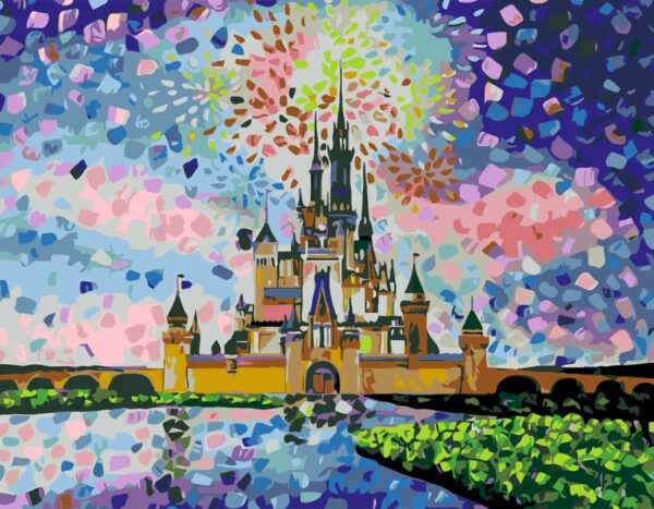„Disney Castlе“, набір-стандарт, картина за номерами, 35х45см, ROSA START