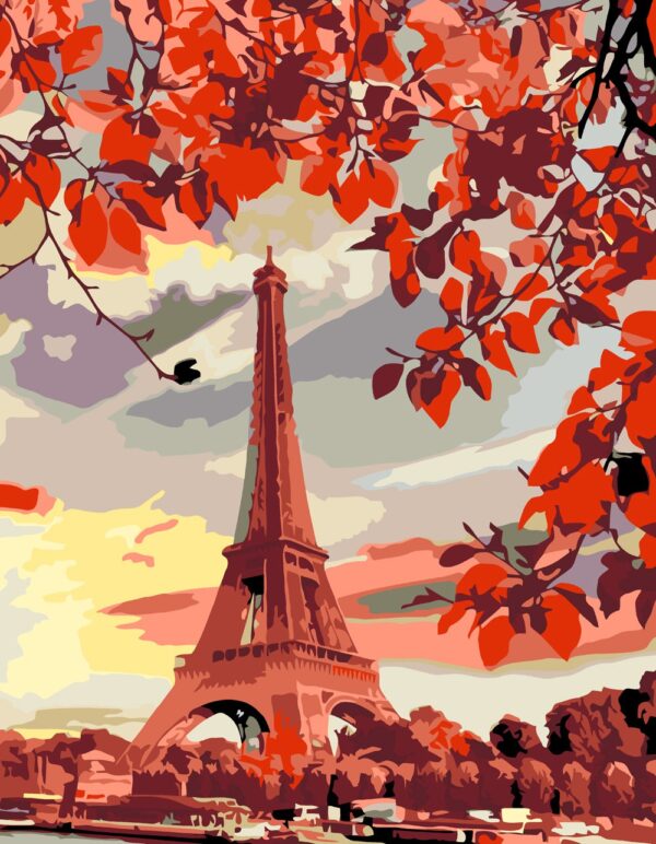 „Eiffel Tower“, standard Kit, painting by numbers, 35х45cm, ROSA START