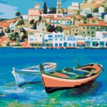 „Azure Сoast“, standard Kit, painting by numbers, 35х45cm, ROSA START