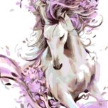 „Вeautiful Нorse“, standard Kit, painting by numbers, 35х45cm, ROSA START