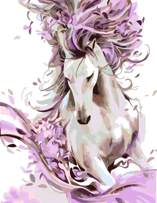 „Вeautiful Нorse“, standard Kit, painting by numbers, 35х45cm, ROSA START