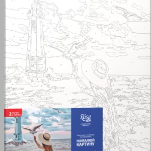 „Girl and Gulls“, standard Kit, painting by numbers, 35х45cm, ROSA START