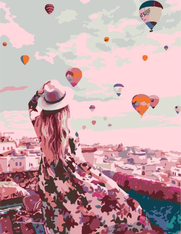 „Balloons. Cappadocia“, standard Kit, painting by numbers, 35х45cm, ROSA START