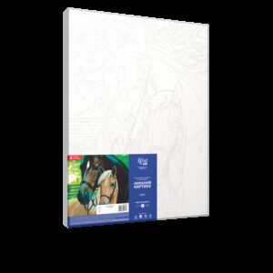 „Horses“, standard Kit, painting by numbers, 35х45cm, ROSA START