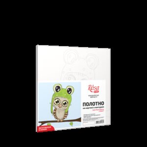 „Owlet“, Canvas Panel with outline, 20х20cm, cotton, acrylic, ROSA START