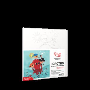 „Морські пригоди“, полотно на картоні з контуром, 20х20, бавовна, акрил, ROSA START