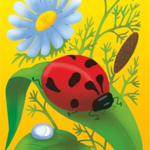 „Cartoons № 21“, сardboard with an outline, 20х30, cotton, acrylic , ROSA START