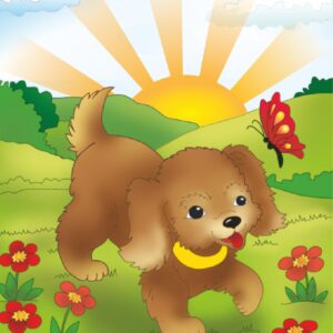 „Cartoons № 18“, сardboard with an outline, 20х30, cotton, acrylic , ROSA START