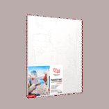 Міста, „о. Санторіні“, полотно на картоні з контуром, 30х40, бавовна, акрил, ROSA START