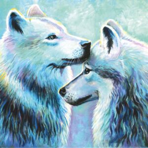 Тварини №5, полотно на картоні з контуром, 30х40, бавовна, акрил, ROSA START