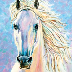 Тварини №4, полотно на картоні з контуром, 30х40, бавовна, акрил, ROSA START