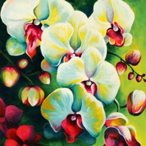 Still life №18, Canvas Panel with outline, 30х40, cotton, acrylic, ROSA START