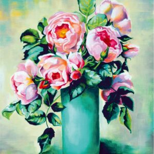 Still life №19, Canvas Panel with outline, 30х40, cotton, acrylic, ROSA START