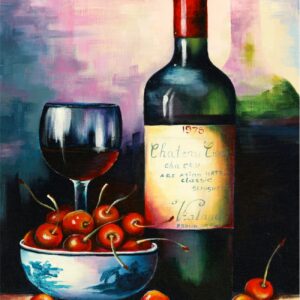 Натюрморт №21, полотно на картоні з контуром, 30х40, бавовна, акрил, ROSA START