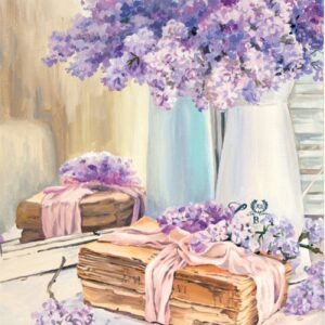 Still life №23, Canvas Panel with outline, 30х40, cotton, acrylic, ROSA START