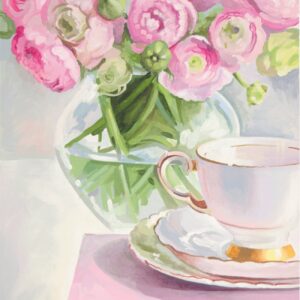 Still life №24, Canvas Panel with outline, 30х40, cotton, acrylic, ROSA START