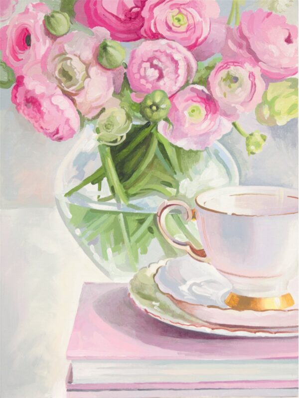 Still life №24, Canvas Panel with outline, 30х40, cotton, acrylic, ROSA START