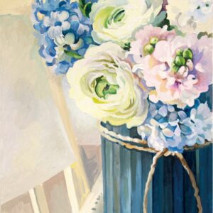 Still life №26, Canvas Panel with outline, 30х40, cotton, acrylic, ROSA START