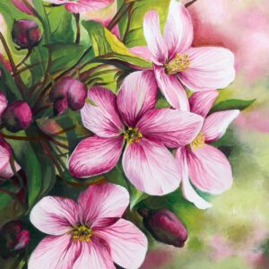 Натюрморт №28, полотно на картоні з контуром, 30х40, бавовна, акрил, ROSA START