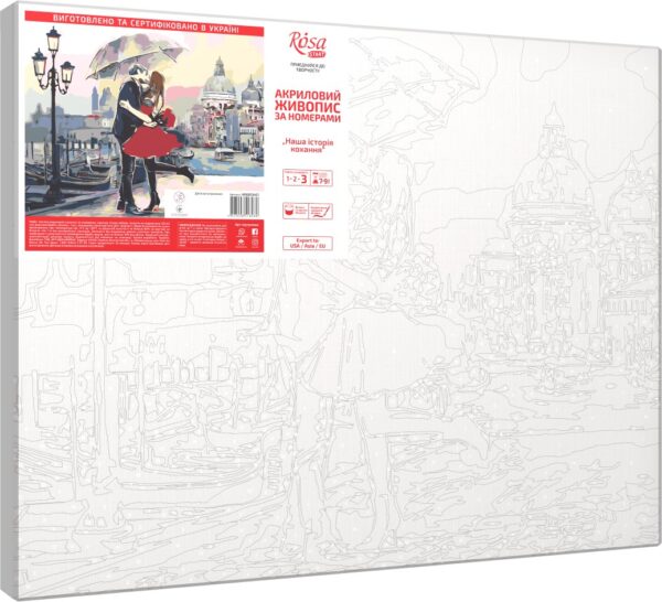 „Оur Love Story“, standard Kit, painting by numbers, 35х45cm, ROSA START