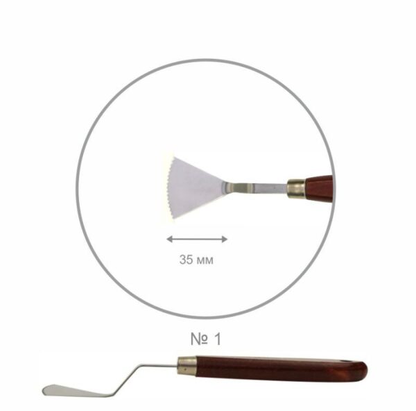 Мастихін ROSA Studio ArtWork №2 лопатка довжина 3,5см