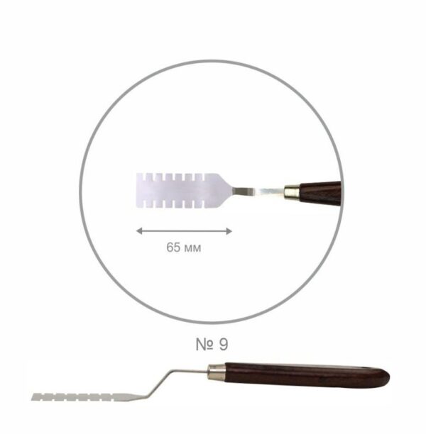 Palette knife ROSA Studio ArtWork №7 rectangular length 6,5sm