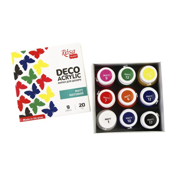 Фарби матові 12кол 20мл ROSA TALENT