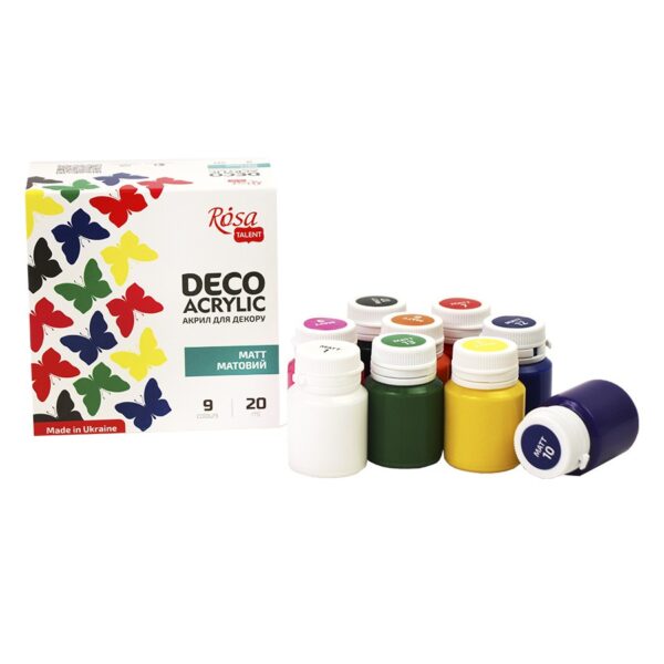 Фарби матові 12кол 20мл ROSA TALENT