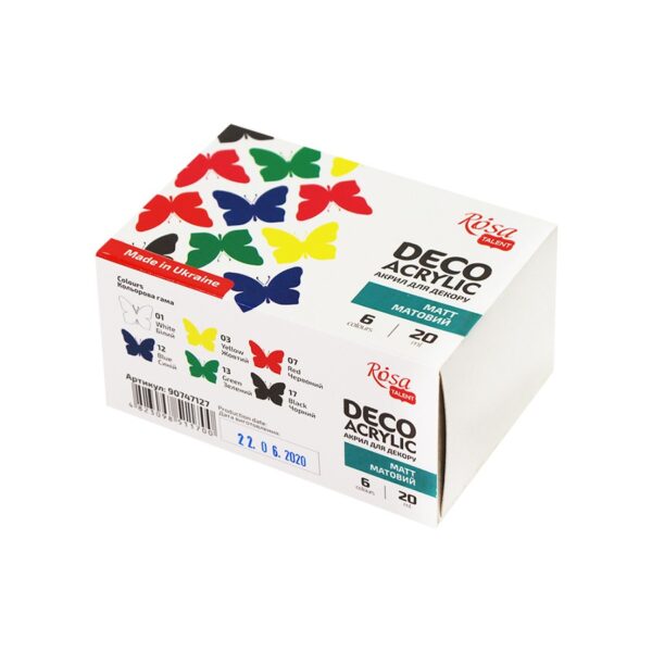 Фарби матові 12кол 20мл ROSA TALENT