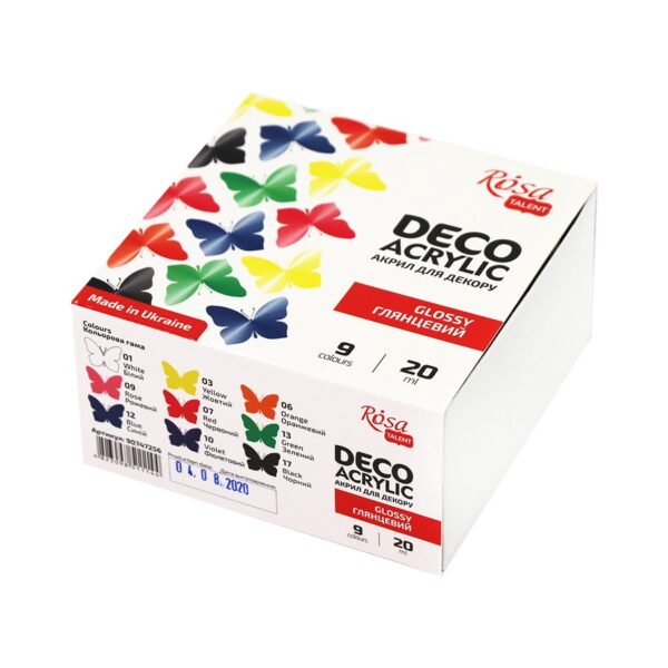 Paints gloss 9x20ml ROSA START