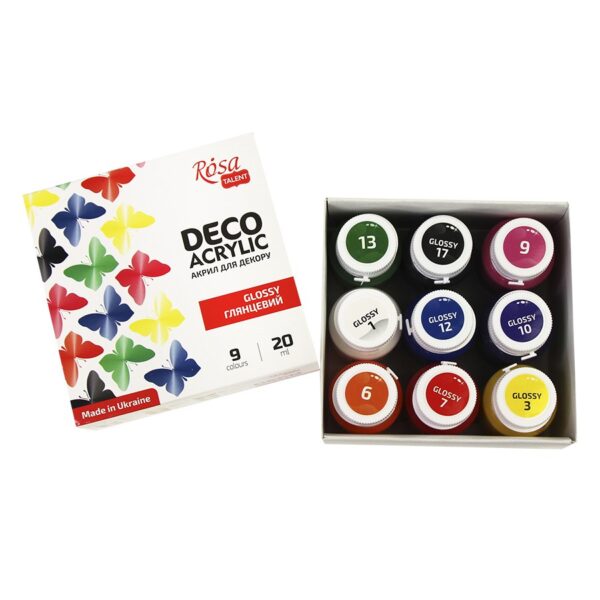 Paints gloss 9x20ml ROSA START
