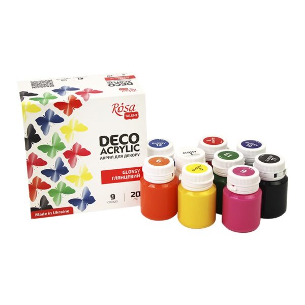 Paints gloss 9x20ml ROSA START